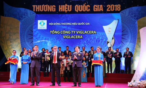 Viglacera lần thứ 4 liên tiếp được vinh danh: “Thương hiệu Quốc gia 2018”.